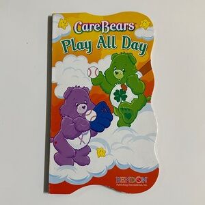 Vintage Care Bears Play All Day Hard Cover Board Book Y2K